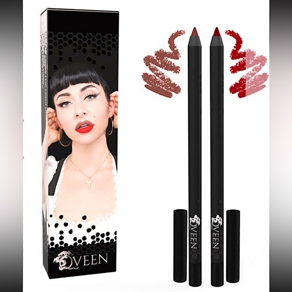 Qveen Makeup Nib Qveen Studio Partners In Crime Lip Liner Duo Spray